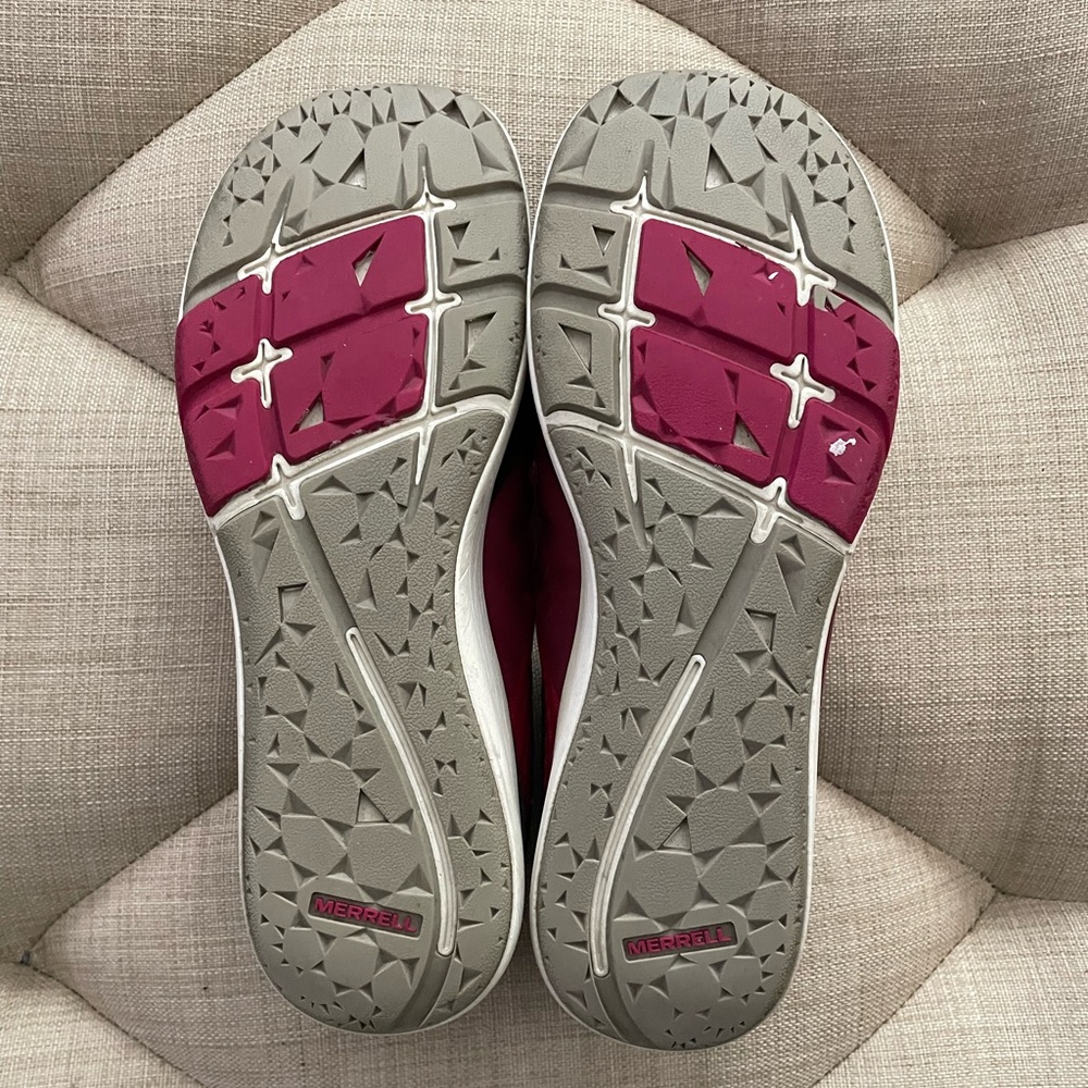 Merrell Women's Magenta and Black Performance Footwear Slip-On Sneakers - Picture 3 of 4